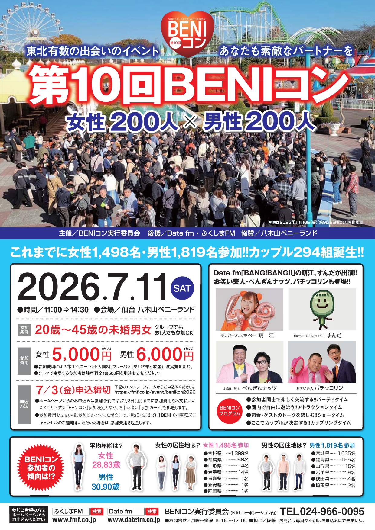 【お知らせ】「第10回BENIコン　7月11日（土）開催」の詳細はこちら